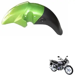 Zombieeast 01 Bike Front Mudguard/Mud Guard Green Compatible with Hero Honda Splendor