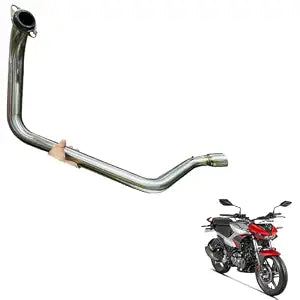 Zombieeast Bike Silencer Exhaust Link Muffler Mid Bend Pipe/Bendpipe Chrome For Hero Extream 125R