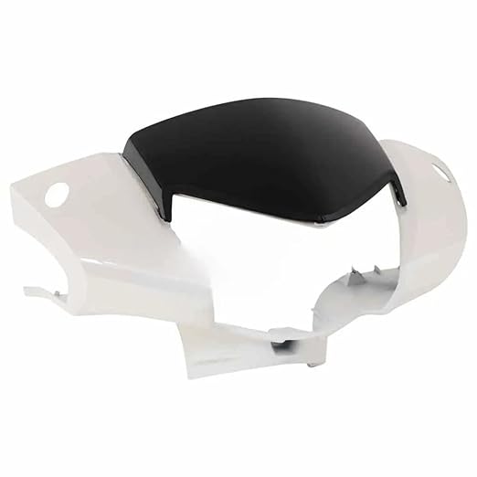 Zombieeast Bike Headlight Visor/Head Light Visor White 01 HV for Hnoda Activa 125cc