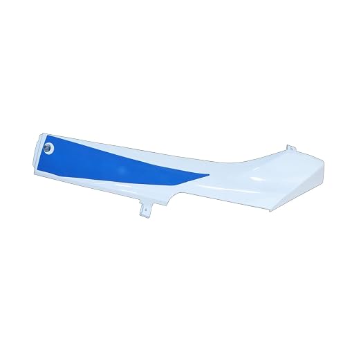 Zombieeast Bike Foot Guard Trim/Footguard/Flooring Trim Sunbeam White(Blue Sticker) Compatible with Hnoda Dio New Model(lh+rh 1 Set)