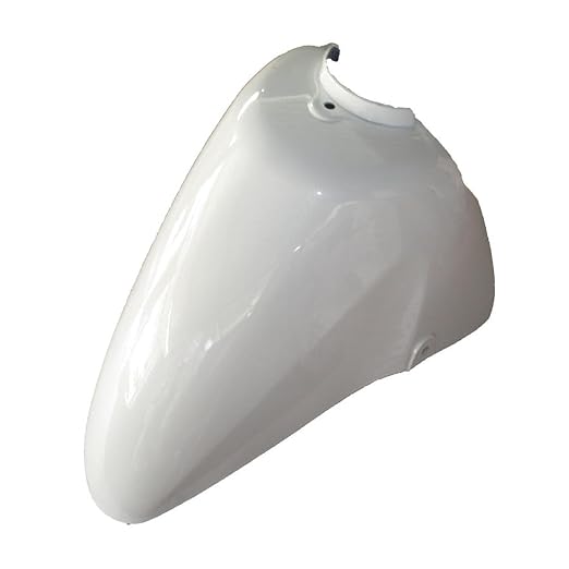 Zombieeast Bike Front Mudguard/Mud Guard Pearl Silver White 01 FM For Hero Pleasure Plus