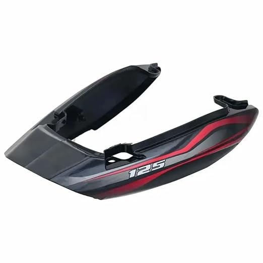 Zombieeast Bike Tail panel/Tailpannel Seat Cowl Black (red Stk) Suitable For bajaj Discover 125cc 3d Type