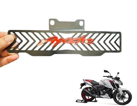 Zombieeast Bike Heavy Duty Radiator Guard Cover Grill/Radiatorguard Black Suitable for Apache