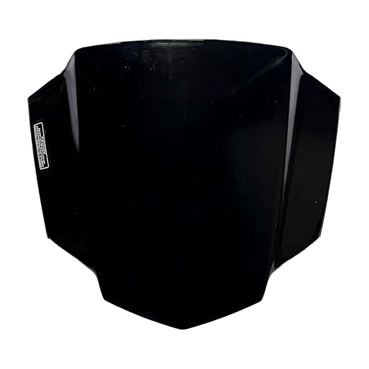 Zombieeast Visor Front Headlight Windshield Wind Deflectors Windscreen Glass Black Visor Protector Superior PC Plastic for Mahindra Centuro