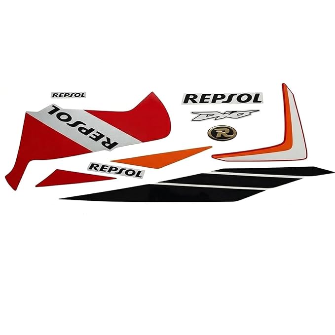 Zombieeast Bike Sticker & Decal/Graphics Sticker Both Side White for Hnoda Dio Repsol Edition