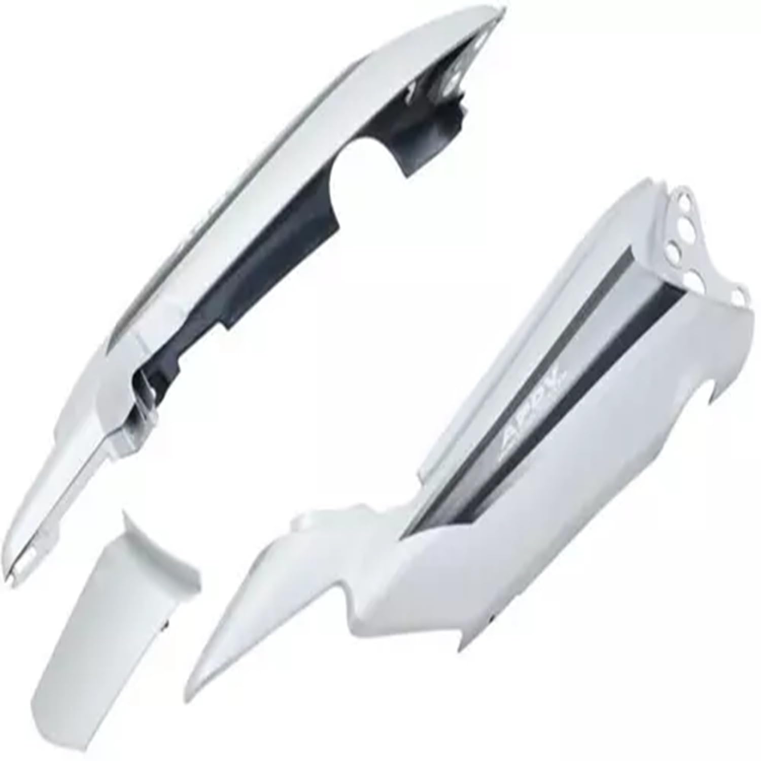 Zombieeast Bike Tail panel/Tailpannel Silver Suitable For Splendor NXG Old Model