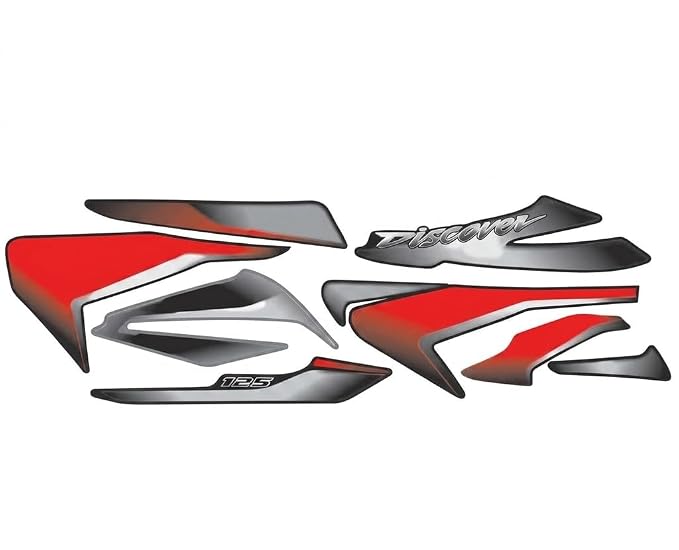 Bike Sticker & Decal/Graphics Sticker Both Side for bajaj-discover-125-black