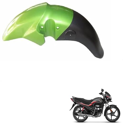 Zombieeast 01 Bike Front Mudguard/Mud Guard Parrot Green Compatible with PASSION PLUS-PASSION