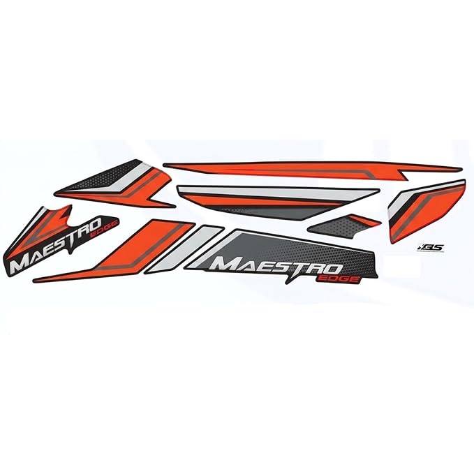 Zombieeast Bike Sticker & Decal/Graphics Sticker Both Side Black&Blue for Meastro Edge Type 4
