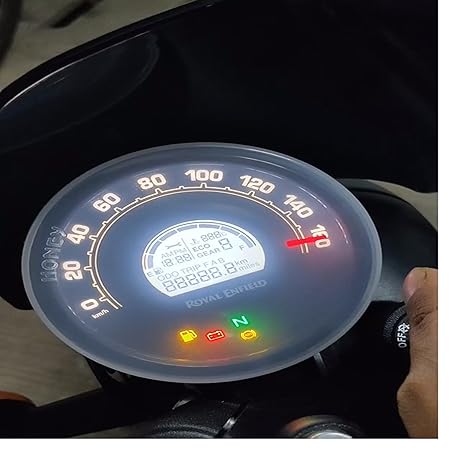 GadiBike Dashboard Screen Protector Speedometer Cover/Cap for Royal Enfield Hunter 350