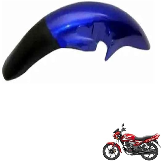 Zombieeast Bike Front Mudguard/Front Mud Guard Sunset Atheletic Blue 01-Suitable for Honda Shine Dx BS6