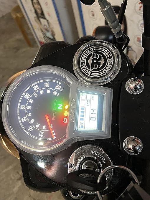 GadiBike Dashboard Screen Protector Speedometer Cover/Cap for Royal Enfield Reborn Classic 350