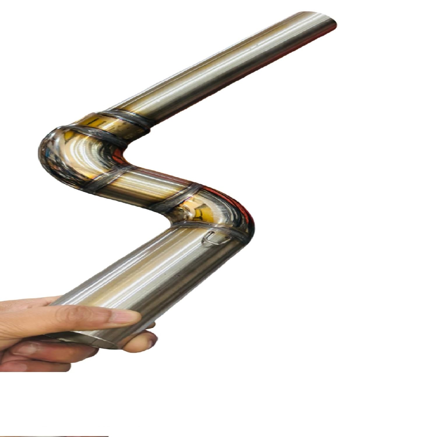 Zombieeast Bike Silencer Exhaust Link Muffler Mid Bend Pipe/Bendpipe Chrome For Yamha FZ V2