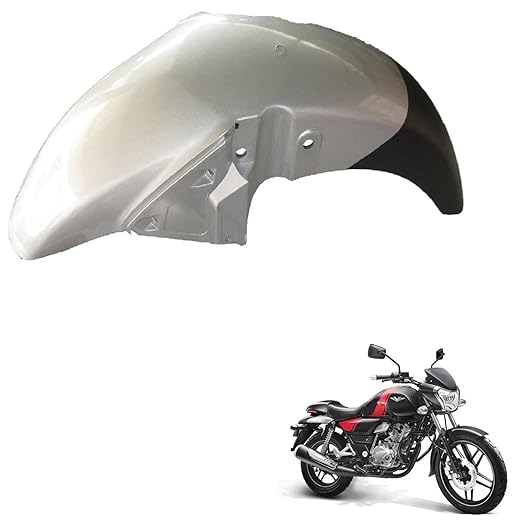 Zombieeast Bike Front Mudguard/Front Mud Guard White Suitable for Bajaj Vikrant