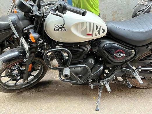 Zombieeast Metal Black Quality Crash Guard Compatible for RE Hunter 350