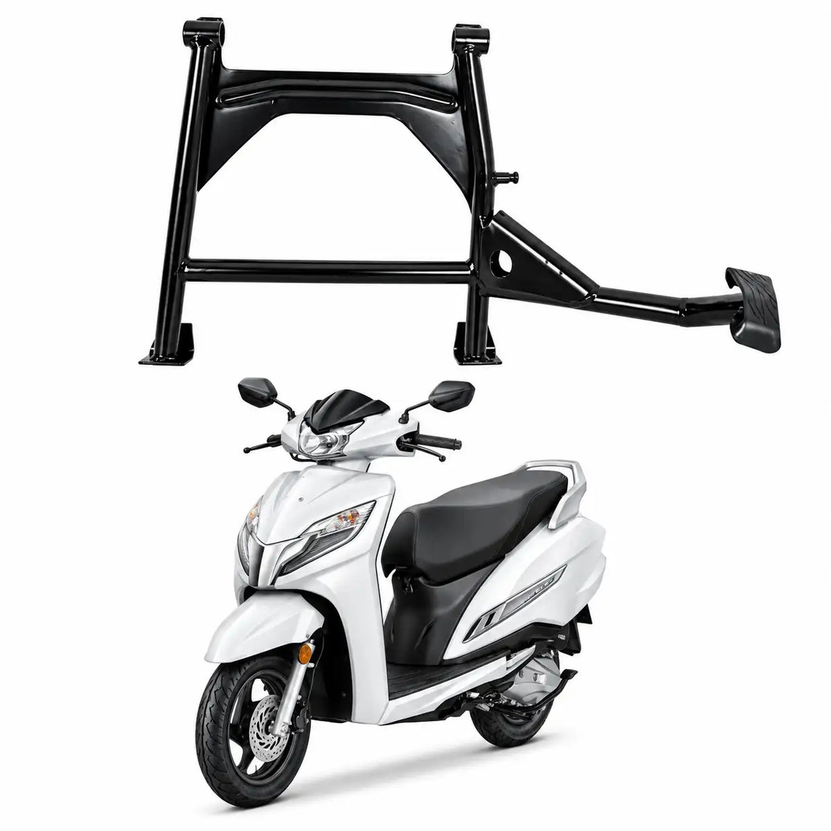 Activa 125 Centre Stand – Heavy Duty Black Metal Main Stand for Scooter | ZombieEast