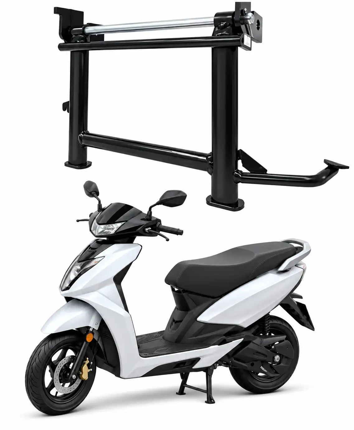 Ather 450S Centre Stand – Heavy Duty Black Metal Main Stand with Fitting | ZombieEast