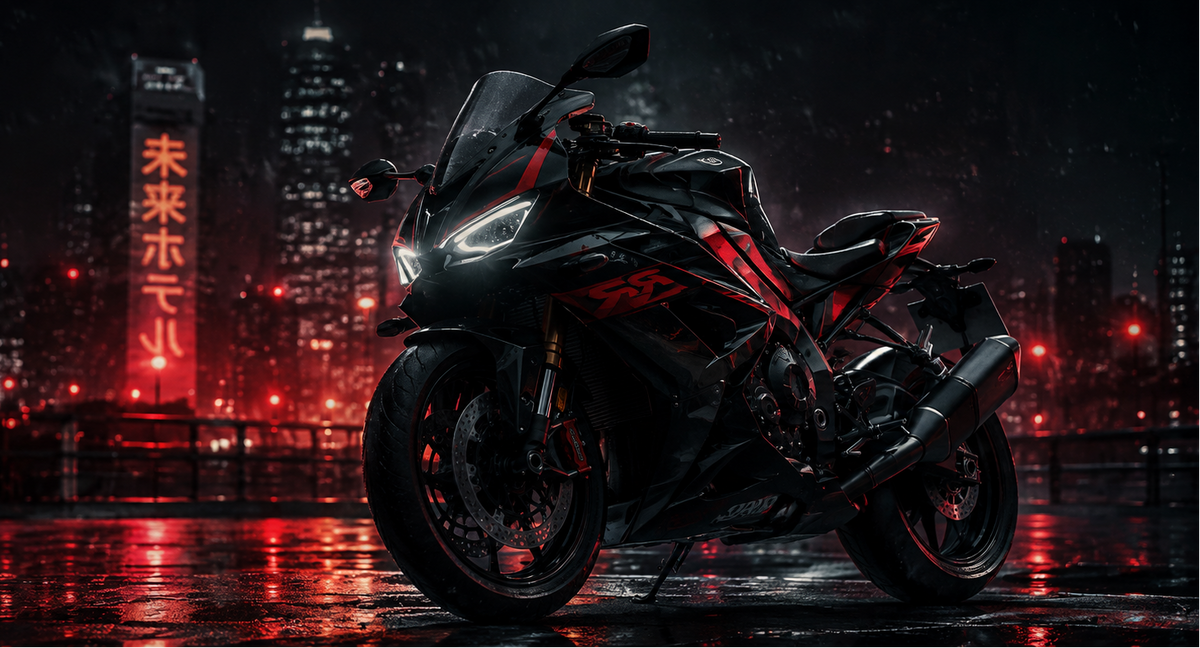 Motorcycle on the street
