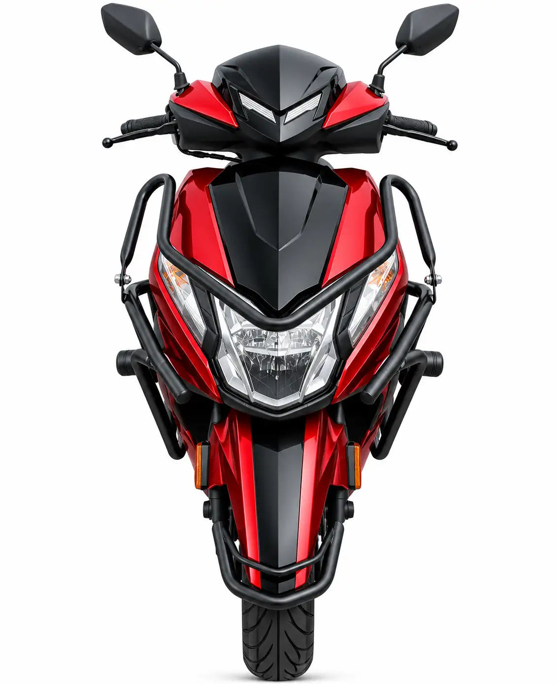 Honda Dio 125 BS6 Crash Guard – Complete Front & Side Metal Safety Guard Set Black | ZombieEast