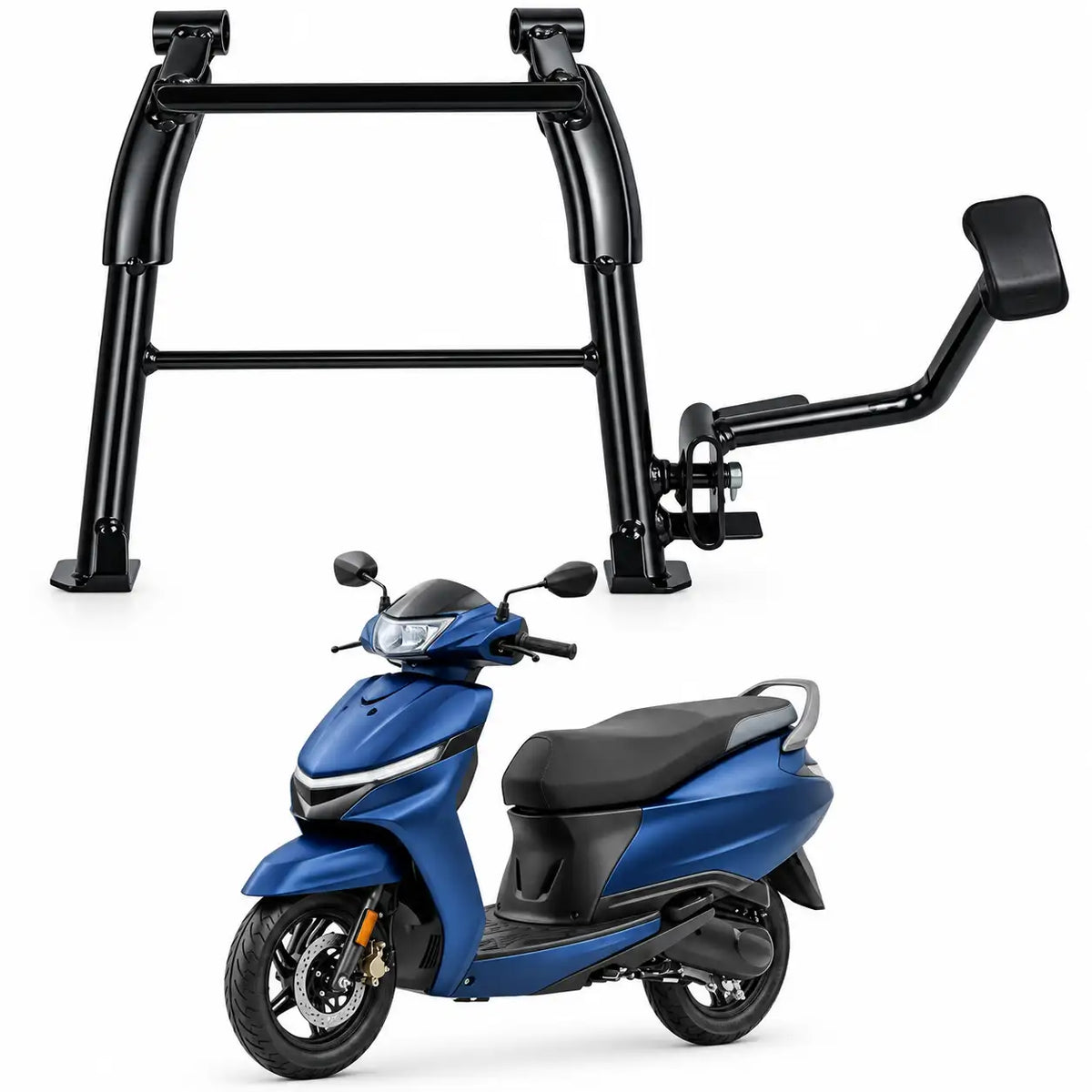 TVS Jupiter 110 New Main Stand with Foot Pedal – Heavy-Duty Centre Stand Assembly | ZombieEast