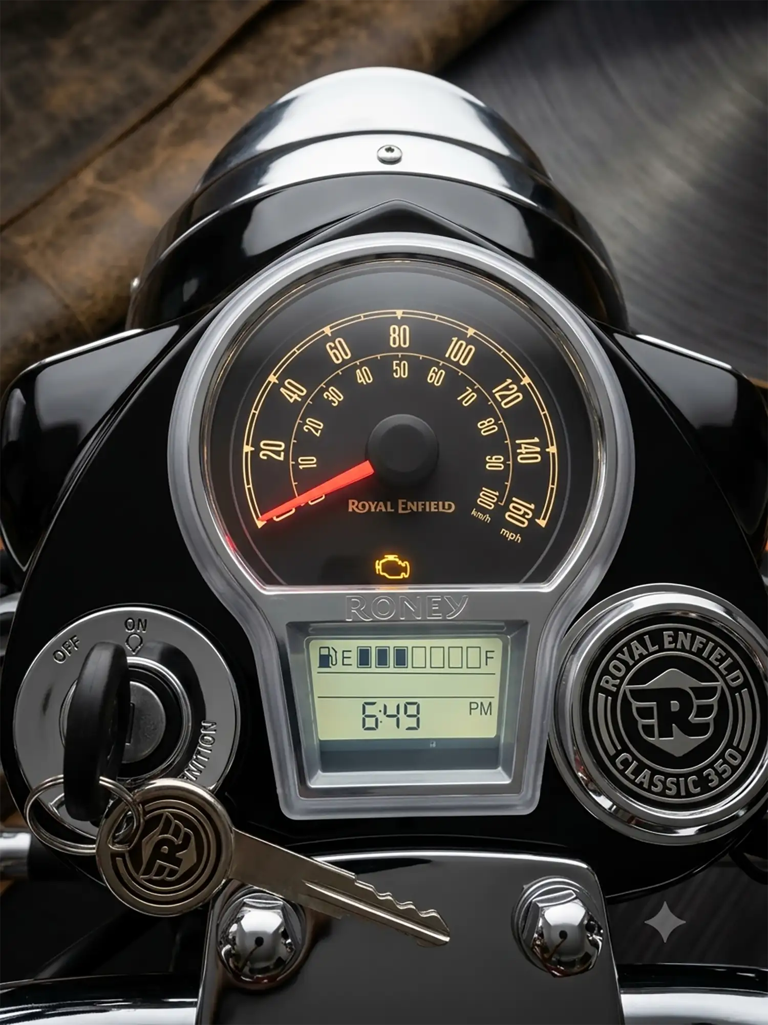 Royal Enfield Classic 350 Reborn Dashboard Screen Protector – Speedometer Cover | ZombieEast